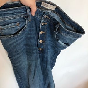 High rise Jeans with buttons